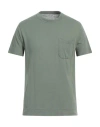 Original Vintage Style Man T-shirt Sage Green Size Xxl Cotton In Multi