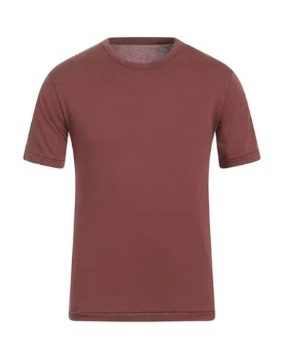 Original Vintage Style Man T-shirt Tan Size Xs Cotton In Brown