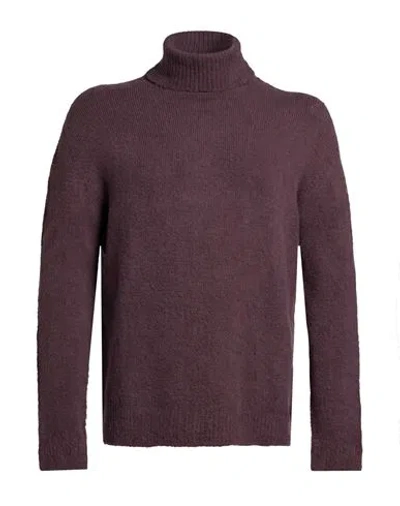 Original Vintage Style Man Turtleneck Brown Size Xl Cotton, Polyamide, Elastane