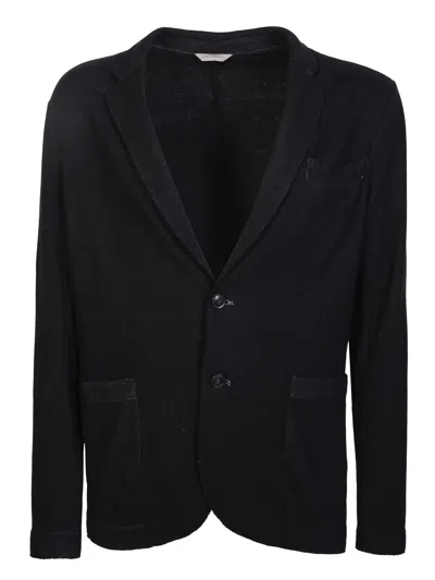 Original Vintage Style Original Vintage Dark Grey Jersey Jacket In Black