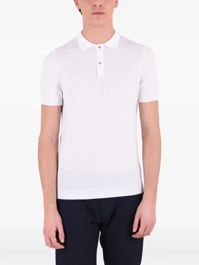 Original Vintage Style Short-sleeve Polo Shirt In White