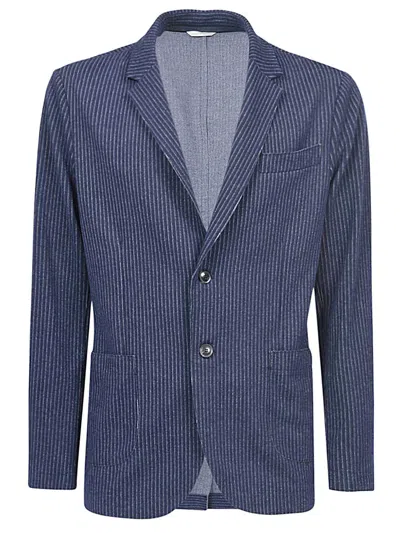 Original Vintage Style Single-breasted Jacket In Blue