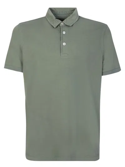 Original Vintage Style Military Green Polo Shirt