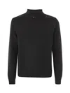 Original Vintage Style Turtleneck Pullover In Black