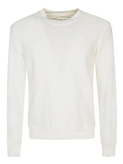 ORIGINAL VINTAGE STYLE WHITE COTTON BLEND LINEN SWEATSHIRT