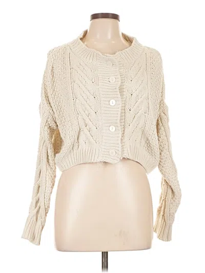 Pre-owned Originality Cardigan Sweater In Ivory