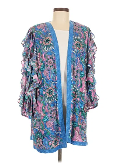Pre-owned Originality Kimono In Blue