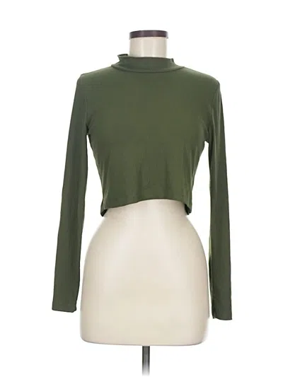 Pre-owned Originality Long Sleeve Turtleneck In Green