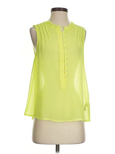 Pre-owned Originality Sleeveless Blouse In Green