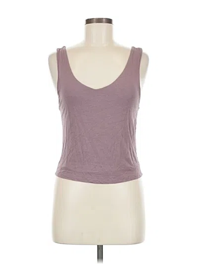 Pre-owned Originality Sleeveless Top Purple Scoop Neck Tops