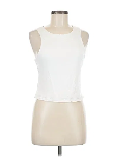 Pre-owned Originality Sleeveless Top White Halter Neckline Tops