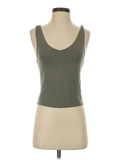 Pre-owned Originality Tank Top Green Strapless Neckline Tops