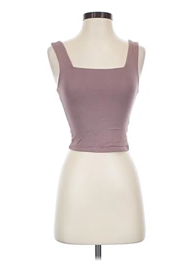 Pre-owned Originality Tank Top Purple Strapless Neckline Tops