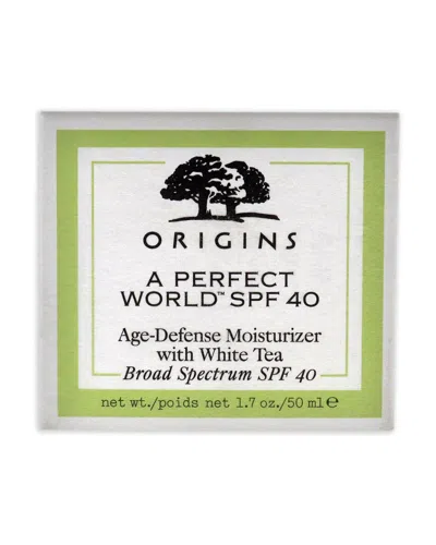 Origins 1.7oz A Perfect World Age-defense Moisturizer With White Tea Spf 40 In Transparent