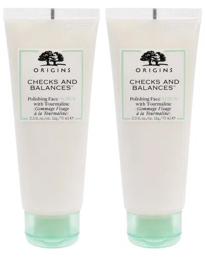 Origins 2.5oz Checks And Balances Face Scrub - Pack Of 2
