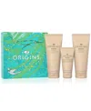 Origins 3-pc. Ginger Aromatic Body Wash & Lotion Gift Set In Transparent