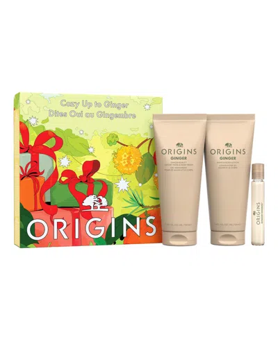 Origins 3-piece Cozy Up To Ginger Body Care Gift Set In No Color