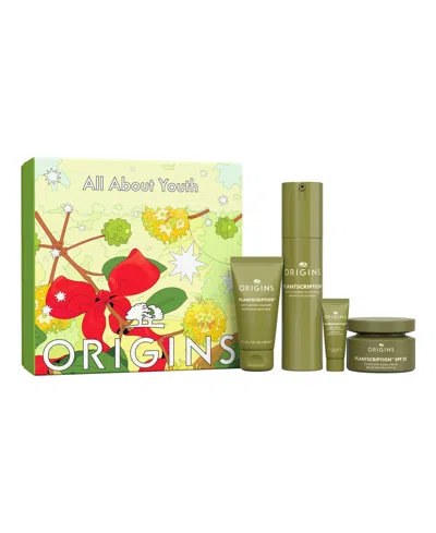 Origins 4-piece All About Youth Plantscription Skincare Gift Set In No Color
