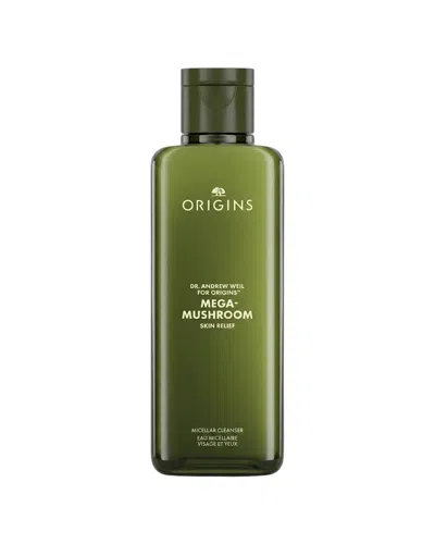 Origins 6.7oz Mega-mushroom Skin Relief Micellar Cleanser In Transparent