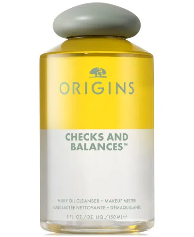 ORIGINS CHECKS & BALANCES MILKY OIL CLEANSER + MAKEUP MELTER, 5 OZ.