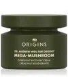 Origins Dr. Andrew Weil For  Mega-mushroom Overnight Recovery Cream, 1.7 Oz. In Transparent
