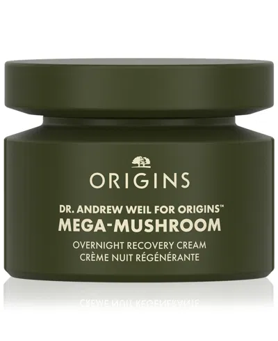 Origins Dr. Andrew Weil For  Mega-mushroom Overnight Recovery Cream, 1.7 Oz. In Transparent