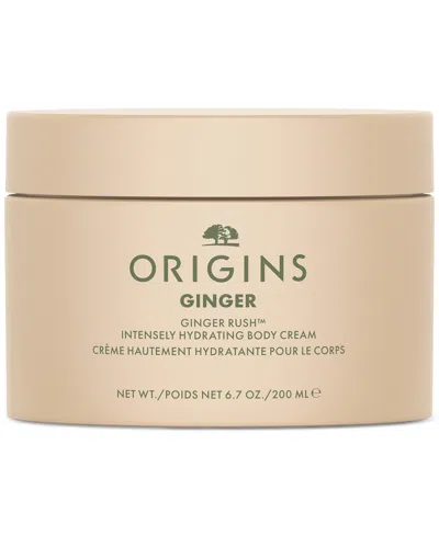 Origins Ginger Rush Intensely Hydrating Body Cream, 6.7 Oz. In Transparent