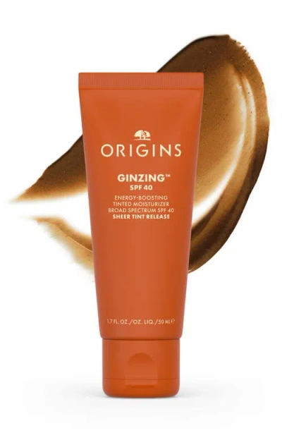 Origins Ginzing™ Spf 40 Energy-boosting Tinted Moisturizer In Orange
