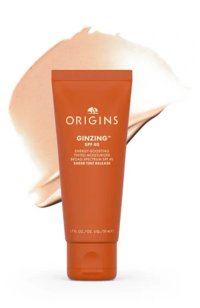 Origins Ginzing™ Spf 40 Energy-boosting Tinted Moisturizer In Orange