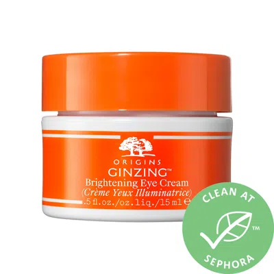 ORIGINS GINZING VITAMIN C EYE CREAM TO BRIGHTEN AND DEPUFF WARM .5 OZ/ 15 ML,P475589