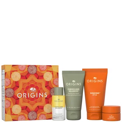 Origins Glow-boosting Essentials Gift Set (worth £54) In White