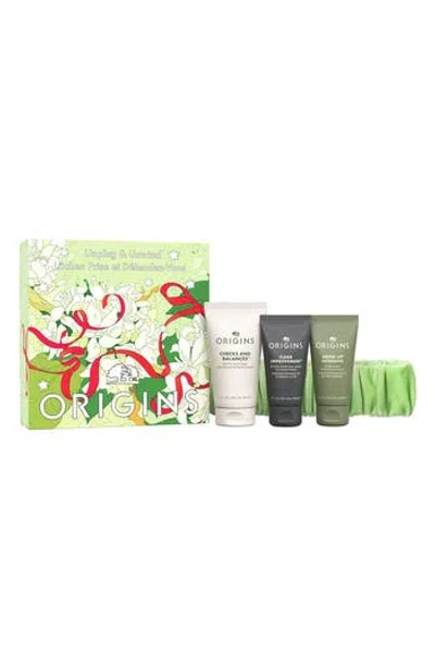 Origins Unplug N Unwind Skin Care Set $41 Value In Transparent