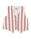 Orimusi Toddler Boy Tailored Vest Rust Size 6 Linen, Viscose In Red