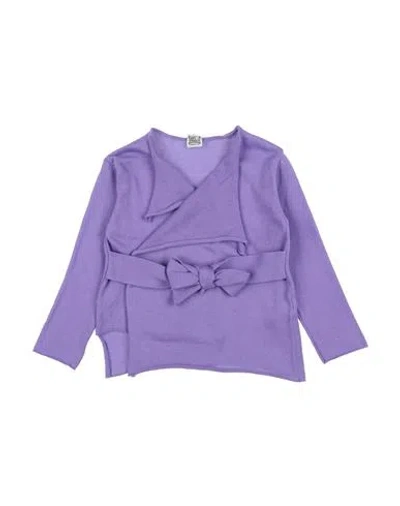 Orimusi Babies'  Toddler Girl Cardigan Light Purple Size 4 Cotton