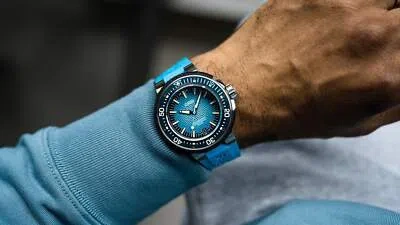Pre-owned Oris - 40077777155-set - Aquis Pro 4000m