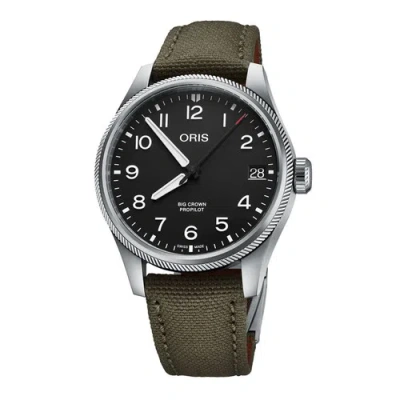 Pre-owned Oris 01 751 7761 4164-07 3 20 03lc Men's Big Crown Propilot Big Date Black Dial