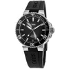 Oris Aquis Aquispro Date Calibre 400 Black Dial Rubber Strap Men's Watch 01 400 7769 4154-07 4 22 74fc In Black