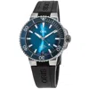 Oris Aquis Aquispro Date Calibre 400 Blue Dial Rubber Strap Men's Watch 01 400 7769 4135-07 4 22 74fc