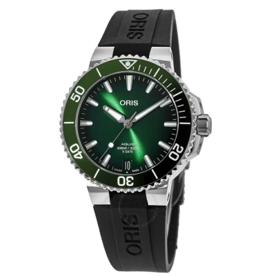 Oris Aquis Automatic Green Dial Men's Watch 01 400 7769 4157-07 4 22 74fc In Black