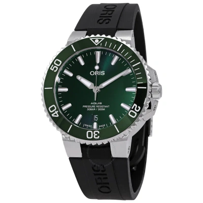 Oris Aquis Automatic Green Dial Men's Watch 01 733 7766 4157-07 4 22 64fc In Black / Green