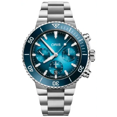 Oris Aquis Chronograph Automatic Blue Dial Steel Men's Watch 01 771 7793 4155-07 8 23 01peb