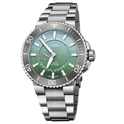 Pre-owned Oris Aquis Dat Watt Limited Edition Ii Men's Watch 01 743 7734 4197-set
