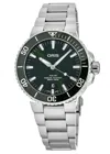 Oris Aquis Date 41mm Automatic Green Dial Steel Men's Watch 01 733 7766 4157-07 8 22 05peb In Green