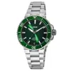 Oris Aquis Date 41mm Green Dial Steel Men's Watch 01 400 7769 4157-07 8 22 09peb In Green