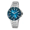 Oris Aquis Date Automatic Blue Dial Ceramic Bezel Steel Men's Watch 01 400 7763 4135-07 8 24 09peb In Blue