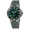 Oris Aquis Date Automatic Green Dial Rubber Strap Men's Watch 01 733 7789 4157-07 4 23 37fc
