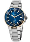 Oris Aquis Date Blue Dial Gold & Steel Men's Watch 01 400 7769 6355-07 8 22 09peb In Blue