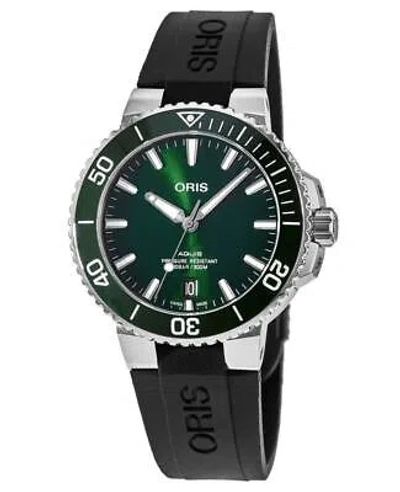 Pre-owned Oris Aquis Date Green Dial Men's Watch 01 733 7732 4157-07 4 21 64fc
