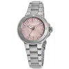 Oris Aquis Date Pink Dial Steel Women's Watch 01 733 7770 4158-07 8 18 05p In Pink