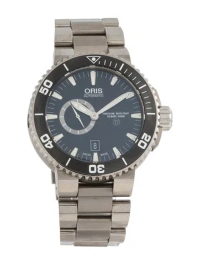 Pre-owned Oris Aquis Titan Watch, 46mm In Multicolor